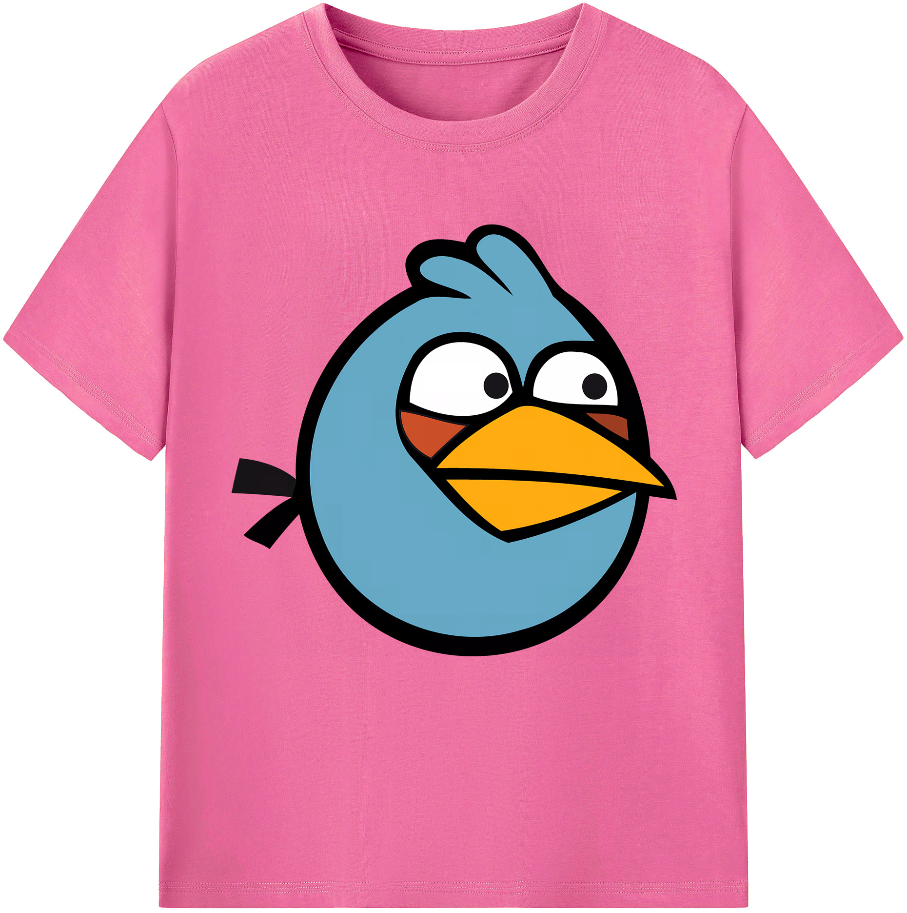 （画像用） Angry Birds アングリーバード レディースカジュアルプリントTシャツ（綿100％）
